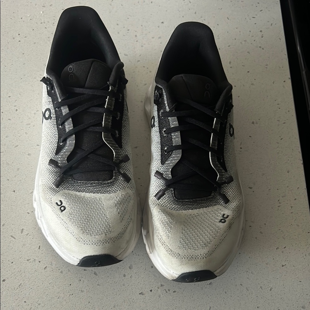 On Running Men's Black and White Shoes